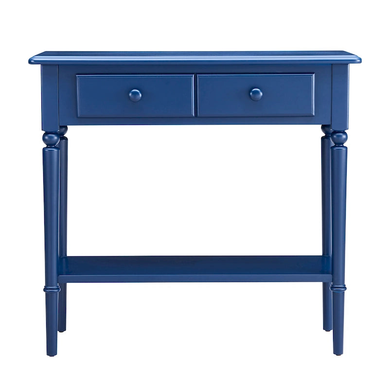 Leick Home Coastal One Drawer Narrow Hall Console Sofa Table