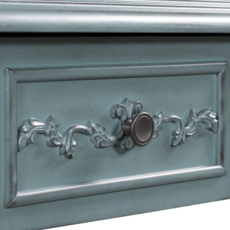 Modern Console Table with 4 Drawers and 1 Shelf