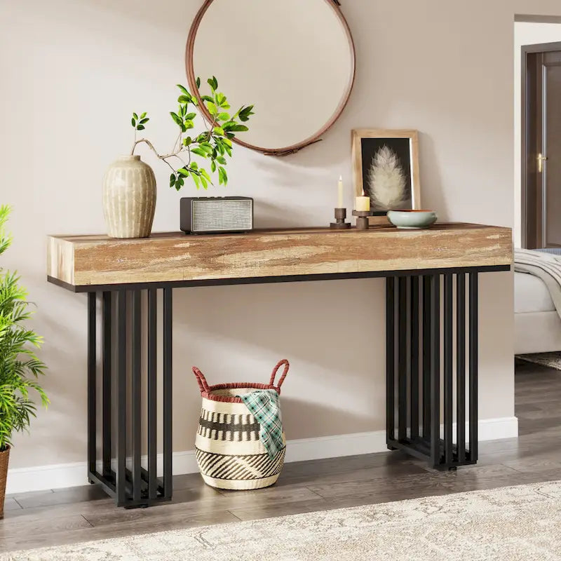 55-inch Console Sofa Hall Table for Entryway