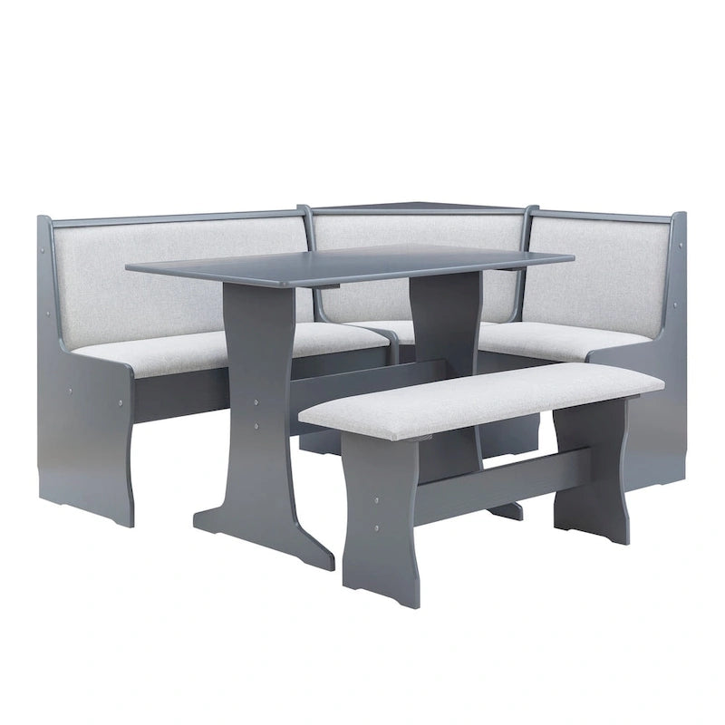 Sedley Farmhouse Nook Dining Set with Storage