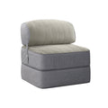 WOWMAX Convertible Folding Sofa Bed Folding Chair Bed with Back Bolster
