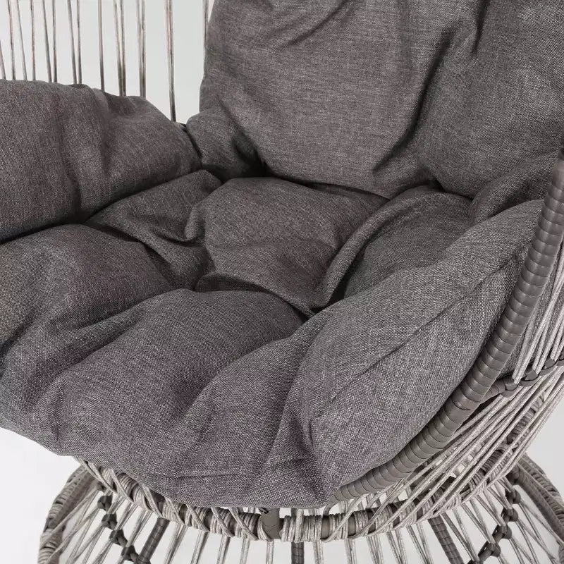 Pintan Wicker Swivel Egg Chair - Christopher Knight Home