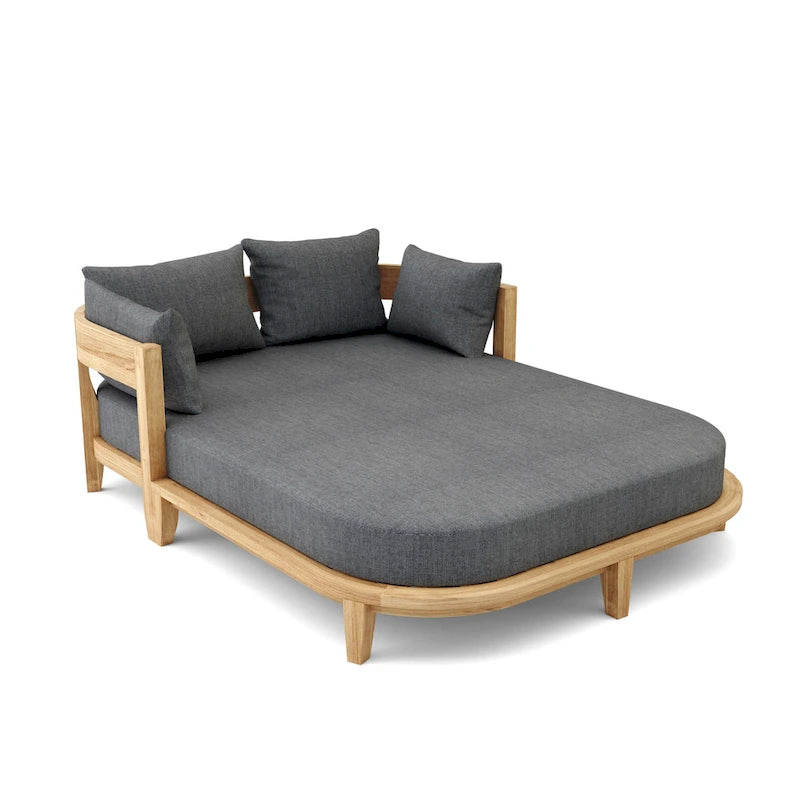 Coronado Teak Outdoor Daybed with Sunbrella Cushions