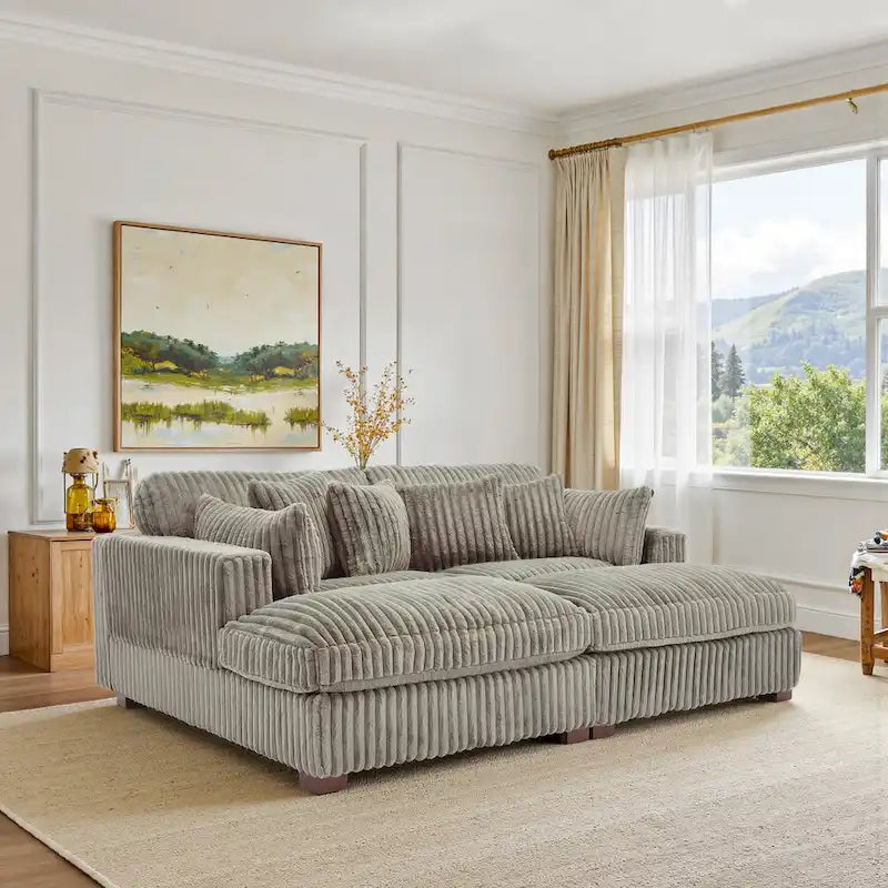 Modular Sectional Fabric Sofa for Living Room & Bedroom