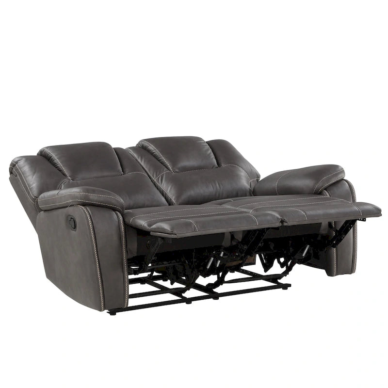 Steve Silver Kameryn Faux Leather Manual Reclining Loveseat
