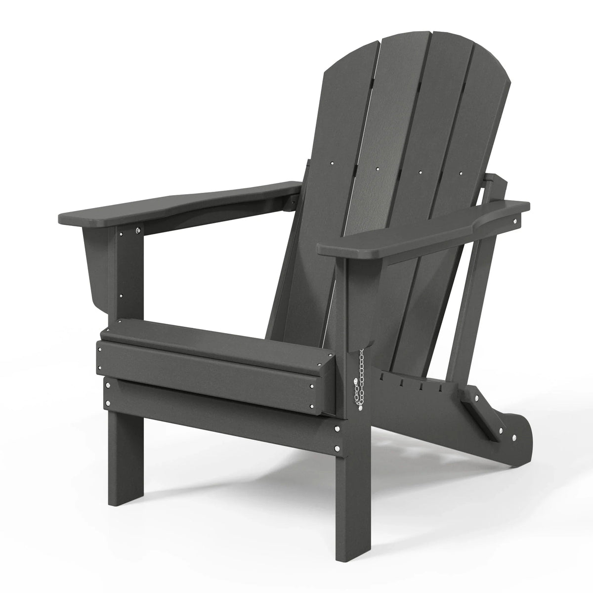 Polytrends Laguna Fade Resistant All Weather Outdoor Patio Folding Adirondack Chair