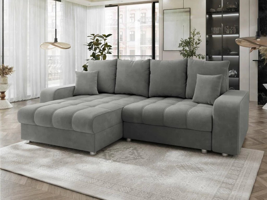 Canap¨¦ dangle Doucezen 102 Gris Fonction de couchage Bo?te de literie 250x166x94cm