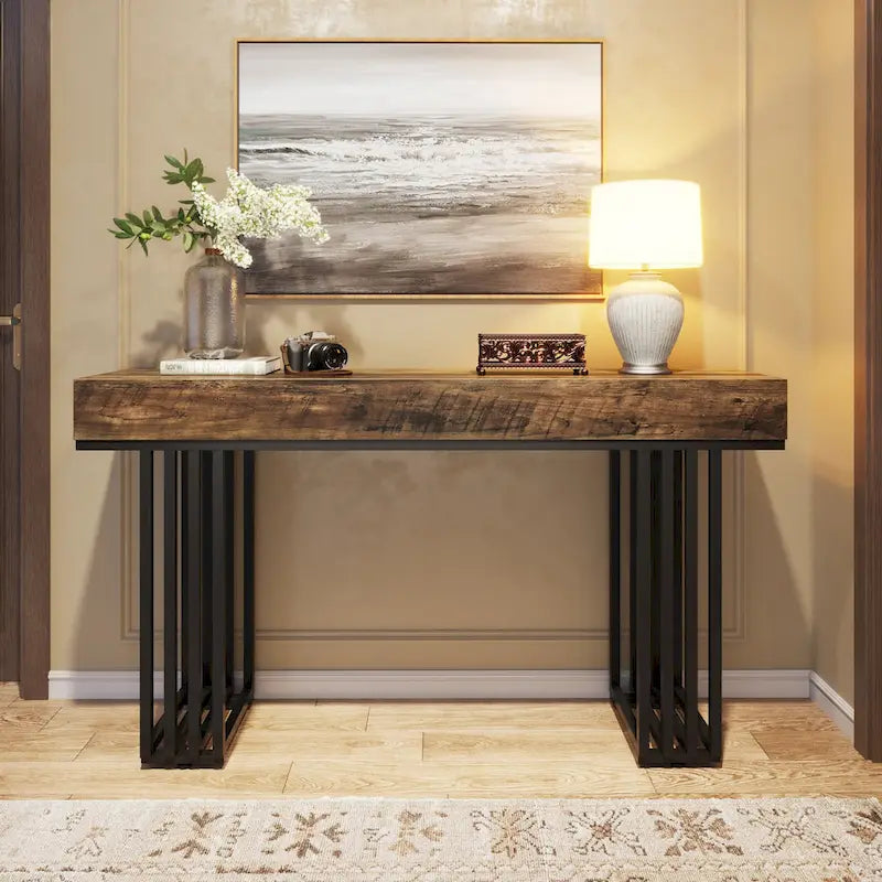 55-inch Console Sofa Hall Table for Entryway