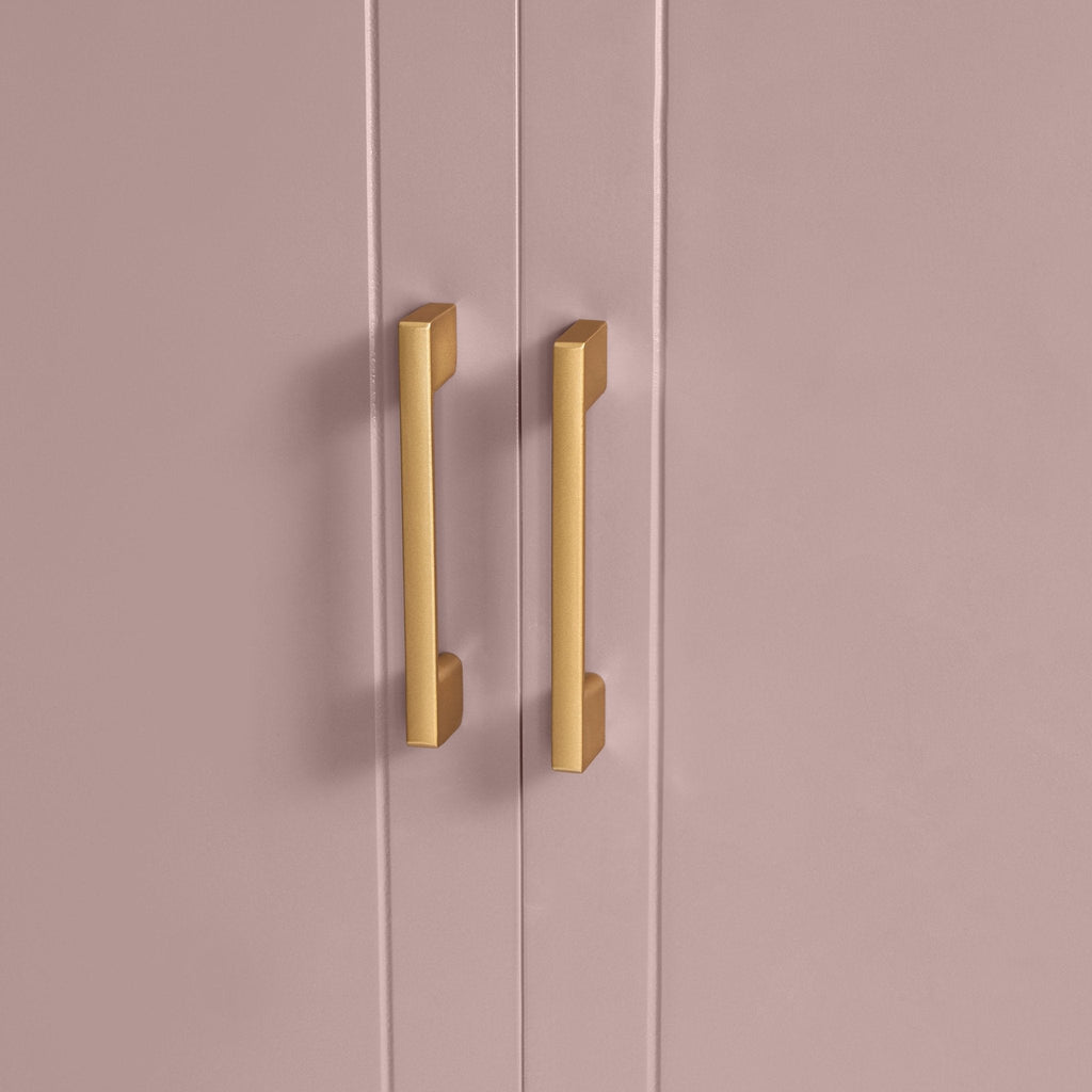 2 Door Wardrobe with Drawer - Dusty Mauve
