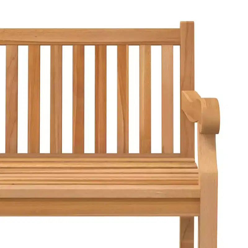 vidaXL Garden Bench Solid Teak Wood Outdoor Seating Terrace Furniture