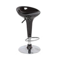 Plastic Chrome Swivel Bar Stool Height Adjustable