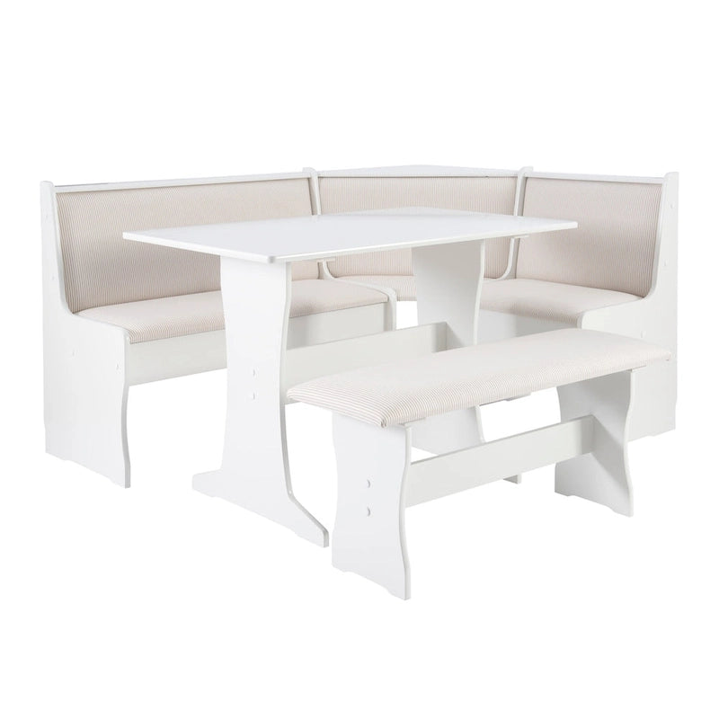 Sedley Farmhouse Nook Dining Set with Storage