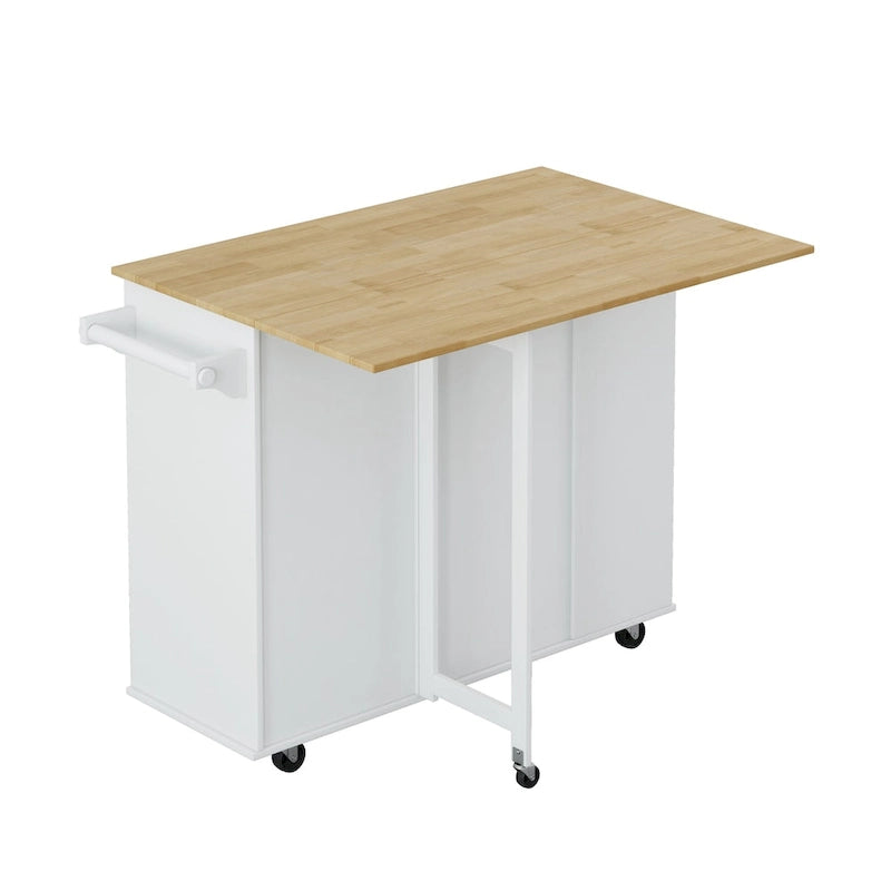 Desserte de cuisine avec porte-épices, porte-serviettes et porte-bouteilles