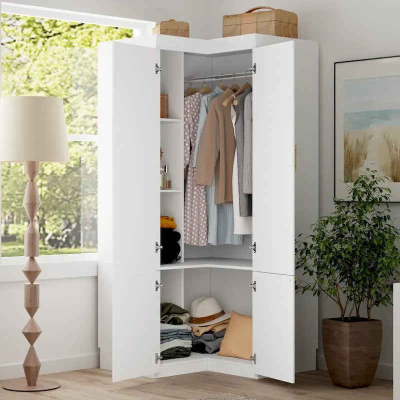 Closet Organizatin Armoires Wardrobes Hanging 4 Drawers Large Storage