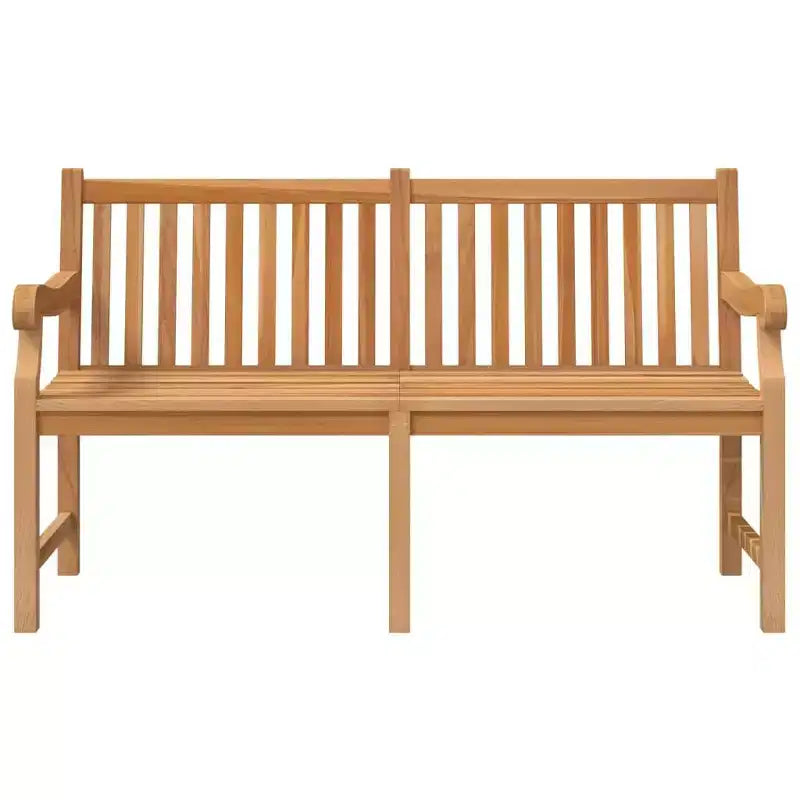 vidaXL Garden Bench Solid Teak Wood Outdoor Seating Terrace Furniture