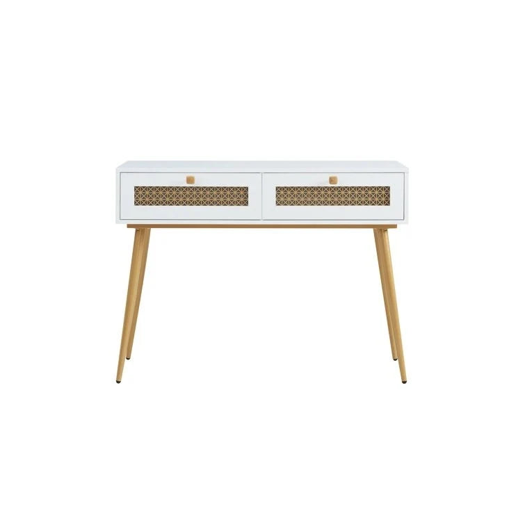 41.9 Wood 2-Drawer Entryway Console Table