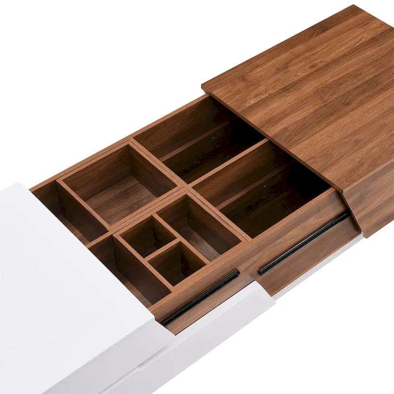 Merax Modern Extendable Sliding Top Coffee Table