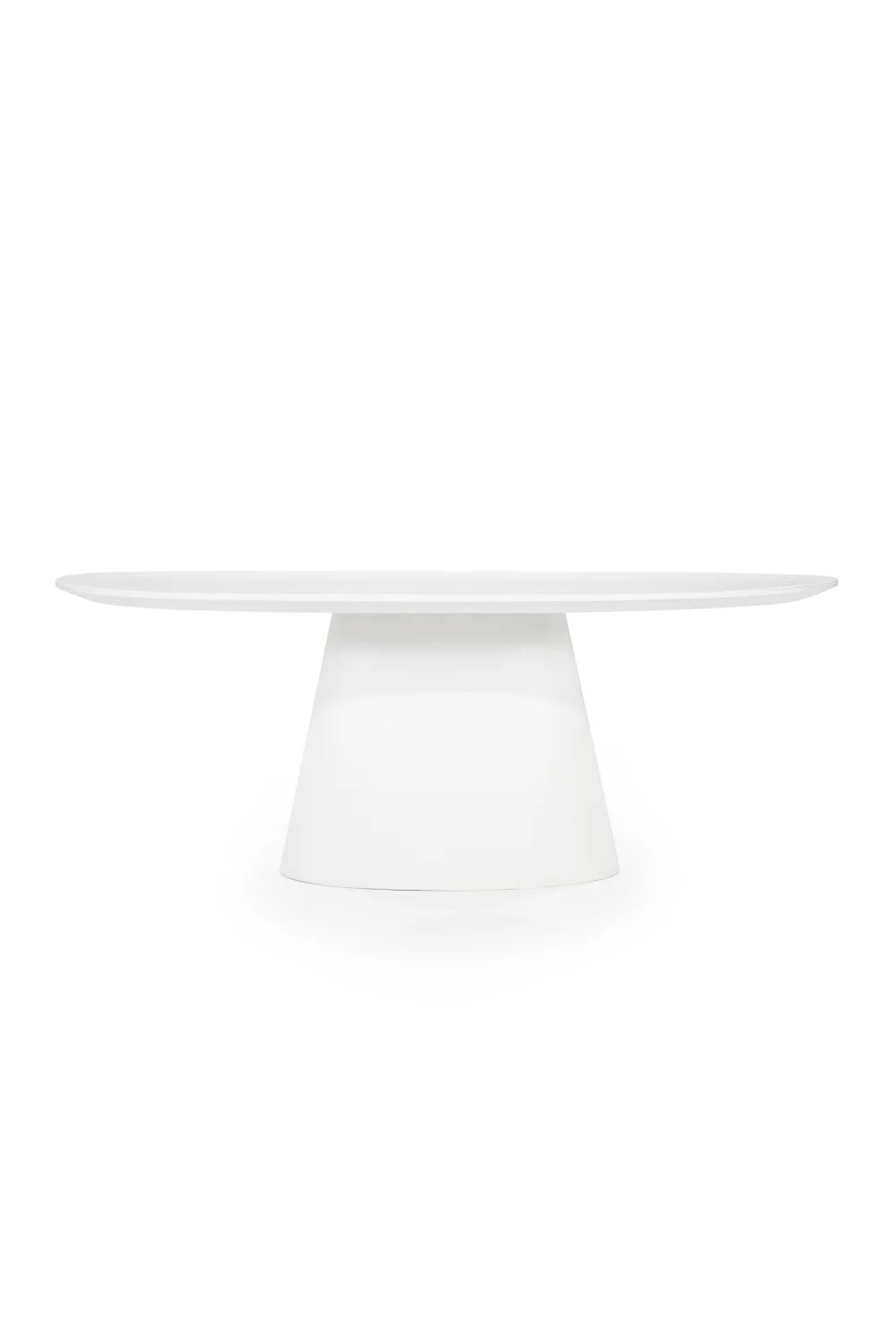 White Oval Dining Table