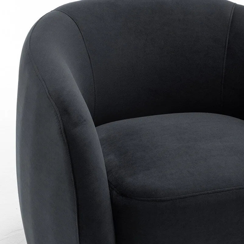 Modern Swivel Barrel Accent Chair