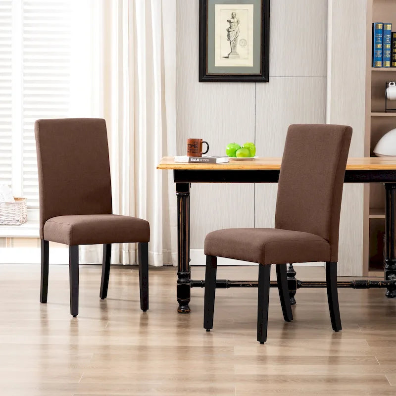 Grandview Upholstered Linen Fabric Dining Chair - 38.6