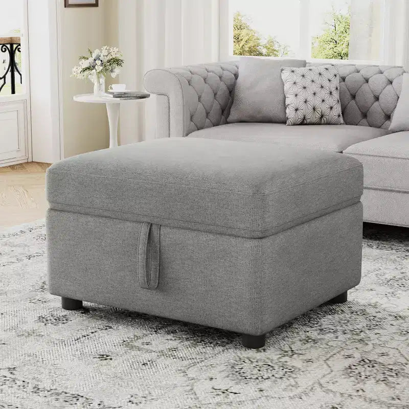 26.6 Movable Storage Ottoman